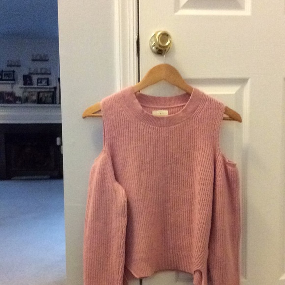 Lucky Brand Sweaters - Lucky Brand cutout size large pink sweater